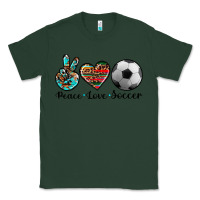 Sports Green peace love soccer Classic Tee - Artiststas