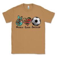 Toasted Coconut peace love soccer Classic Tee - Artiststas