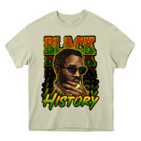 Mossy Black history afro man Heavy Core Tee - HowdyJamesFarm