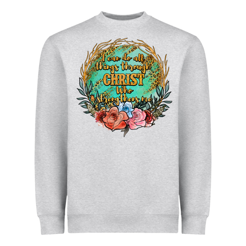 I Can Do All Things Through Christ Who Strenghtens Me Heavyweight Sweatshirt by JahusDesignShop | Teevron