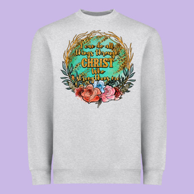 I Can Do All Things Through Christ Who Strenghtens Me Heavyweight Sweatshirt Designed By Jahusdesignshop