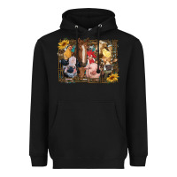 Black western farm animals Heavyweight Hoodie - RanaPortraitStore