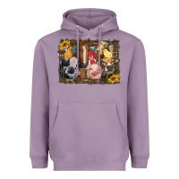 Lavender western farm animals Heavyweight Hoodie - RanaPortraitStore