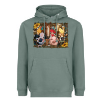 Sage western farm animals Heavyweight Hoodie - RanaPortraitStore