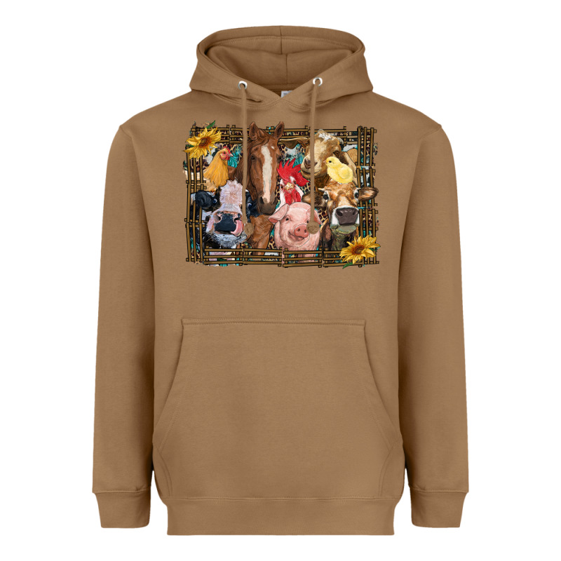 Western Farm Animals Heavyweight Hoodie by RanaPortraitStore | Teevron