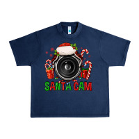 Navy santa cam Urban Heavy Tee - FaDigitalArtStudio