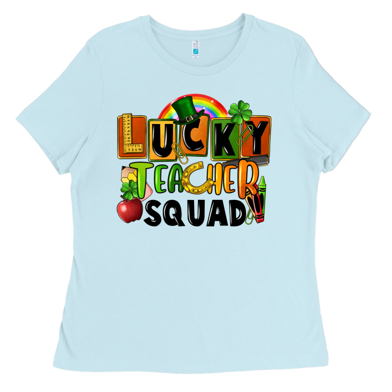 Lucky Teacher Squad Ladies Tee by FaDigitalArtStudio | Teevron