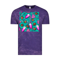 Cloud Purple valentines day champagne and strawberry Vintage Tee - BundleAndBundleShop