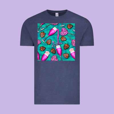 Valentines Day Champagne And Strawberry Vintage Tee Designed By Bundleandbundleshop