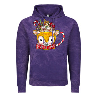 Cloud Purple coffee cups animal Vintage Hoodie - CowhideDigitalArt