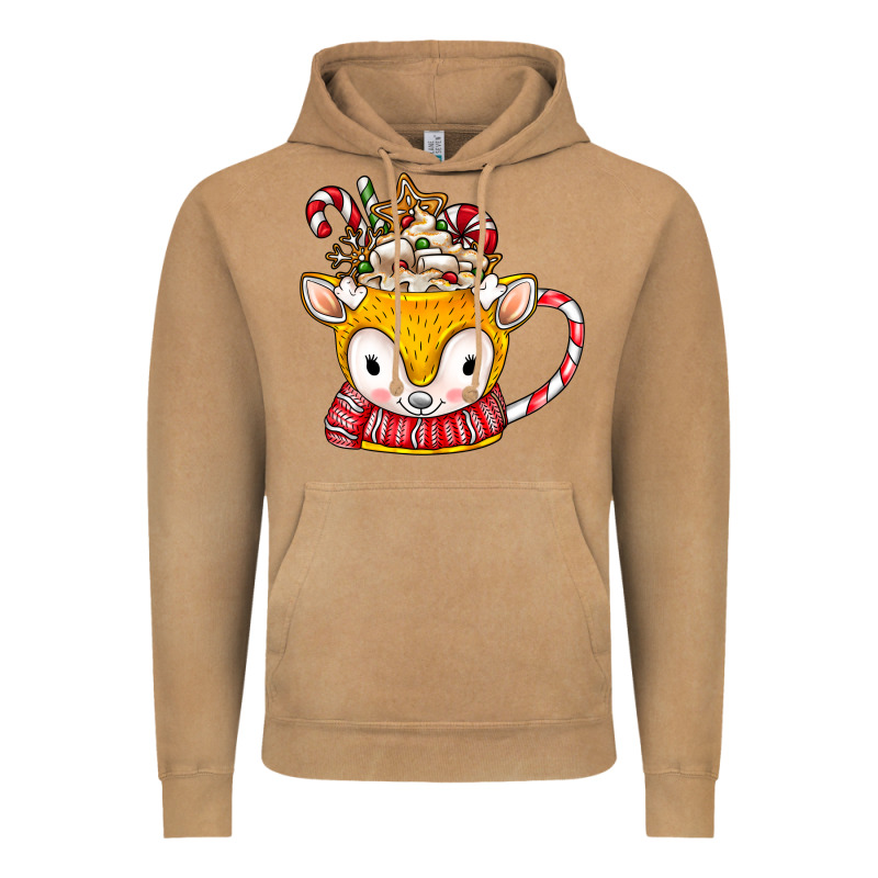 Coffee Cups Animal Vintage Hoodie by CowhideDigitalArt | Teevron