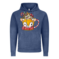 Vintage Denim coffee cups animal Vintage Hoodie - CowhideDigitalArt