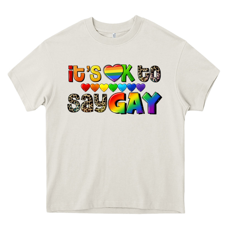 It's Okay To Say Gay Pride Heavy Core Tee by CowGirlArtShop | Teevron