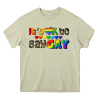 Mossy It's okay to say Gay pride Heavy Core Tee - CowGirlArtShop