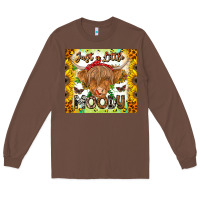 Chestnut Just A Little Moody Long Sleeve Tee - CowhideDigitalArt