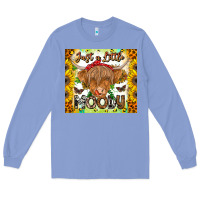 Colony Blue Just A Little Moody Long Sleeve Tee - CowhideDigitalArt