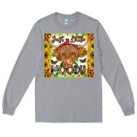 Heather Grey Just A Little Moody Long Sleeve Tee - CowhideDigitalArt