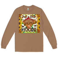 Toasted Coconut Just A Little Moody Long Sleeve Tee - CowhideDigitalArt