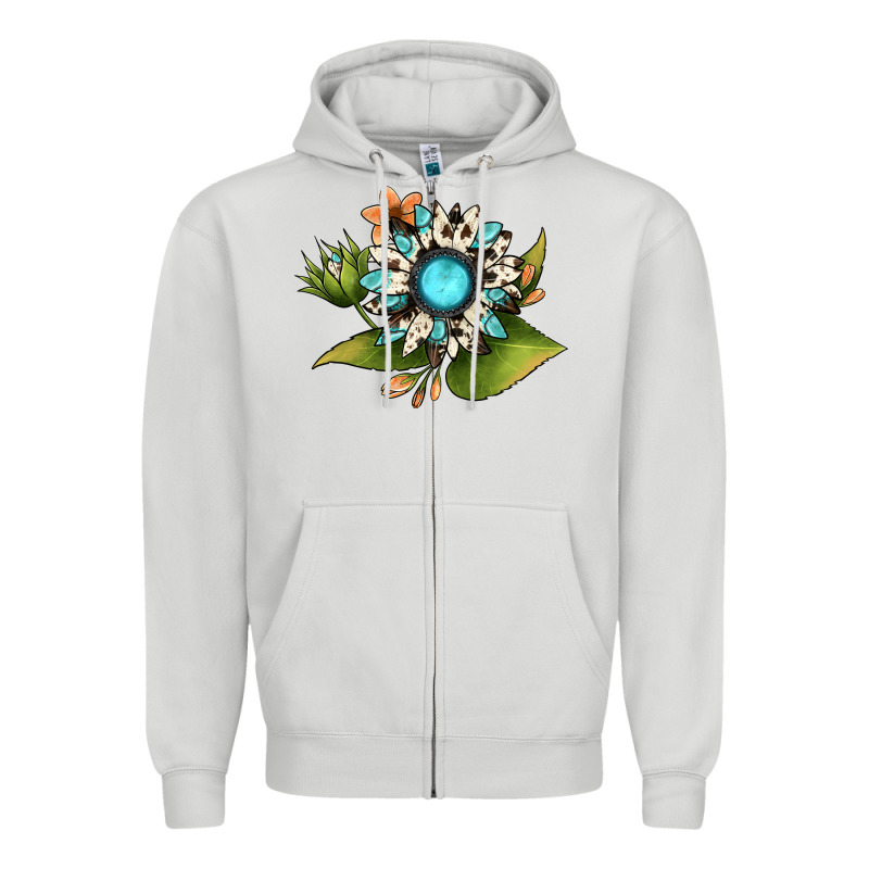 Gemstone Sunflower Zipper Hoodie by JahusDesignShop | Teevron