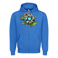 True Royal gemstone sunflower Zipper Hoodie - JahusDesignShop