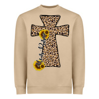 Mushroom he is risen leopard cross Heavyweight Sweatshirt - JahusDesignShop