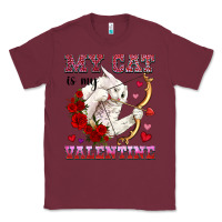 Burgundy my cat is my valentine Classic Tee - OliviaCreatesArt