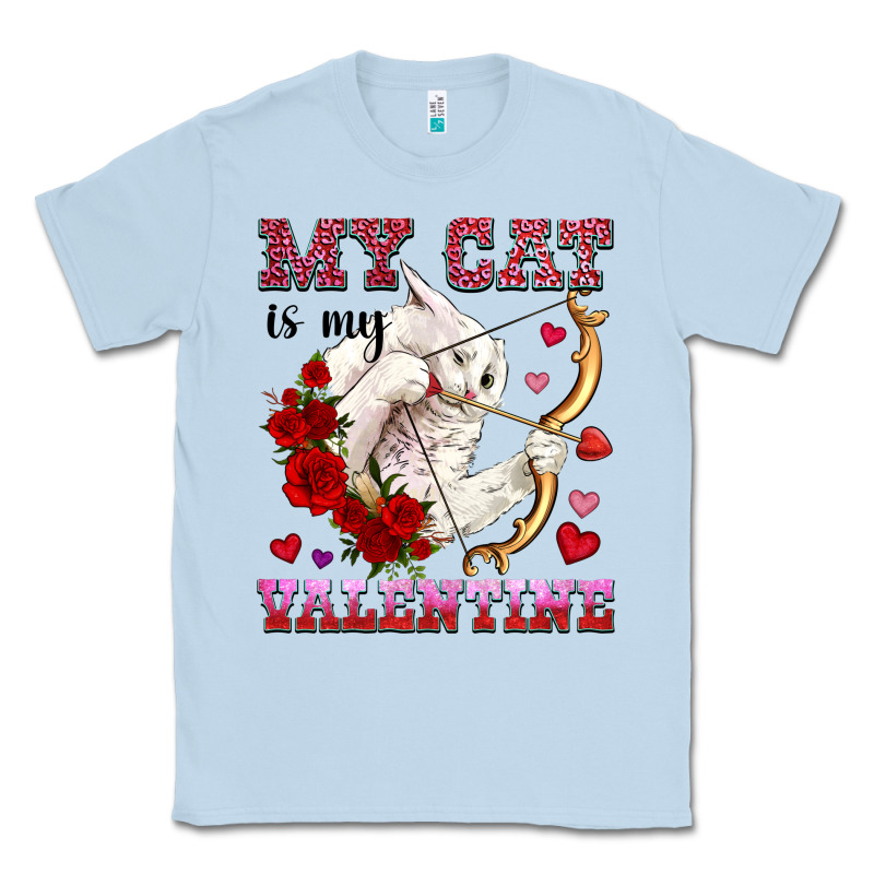 My Cat Is My Valentine Classic Tee by OliviaCreatesArt | Teevron