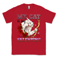 Red my cat is my valentine Classic Tee - OliviaCreatesArt