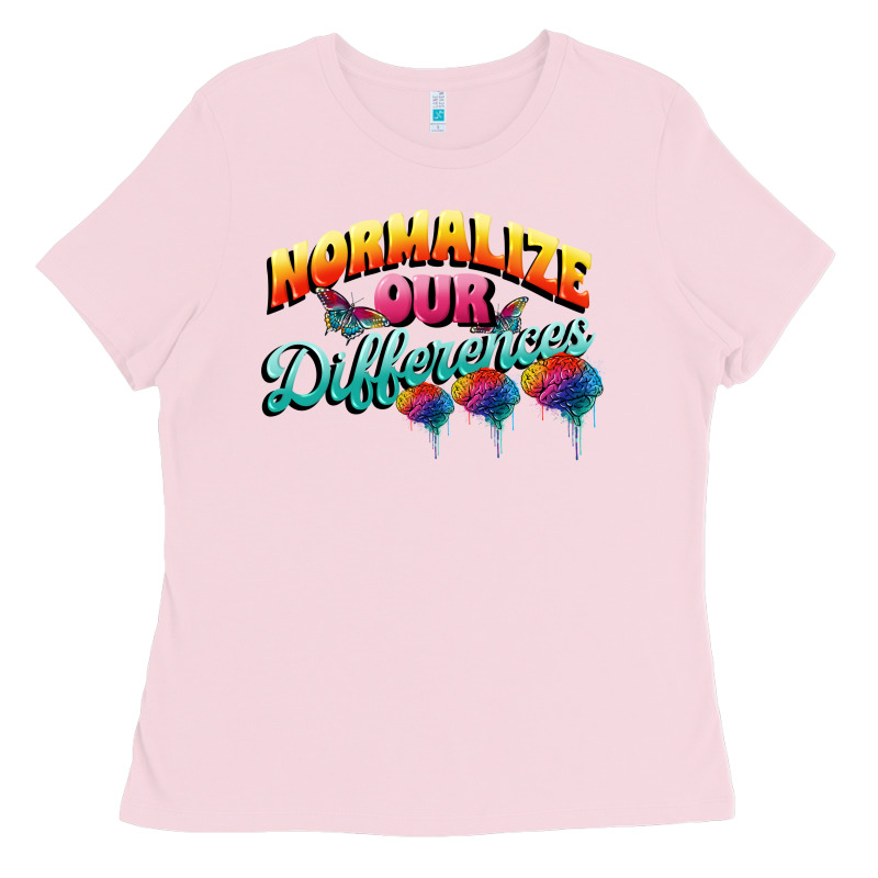 Normalize Our Differences Autism Ladies Tee by FaDigitalArtStudio | Teevron