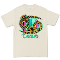 Bone Cancer Zodiac Sign Sunflower Leopard Serape Premium Tee - RanaPortraitStore