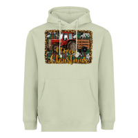 Matcha Merry Christmas Tractor Heavyweight Hoodie - RanaPortraitStore