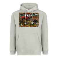 Merry Christmas Tractor Heavyweight Hoodie | Teevron