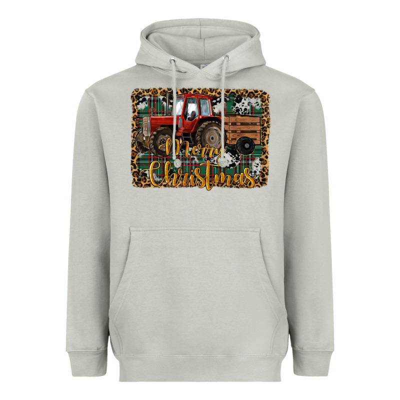 Merry Christmas Tractor Heavyweight Hoodie by RanaPortraitStore | Teevron