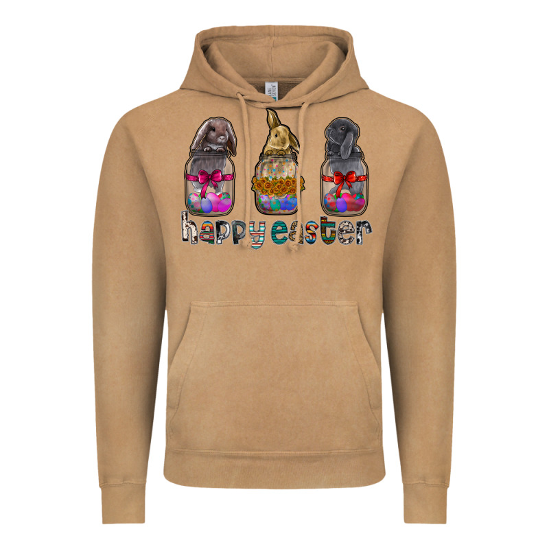 Happy Easter Vintage Hoodie by CowhideDigitalArt | Teevron