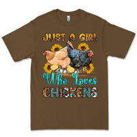Cacao just a girl who loves chickens Premium Tee - OliviaCreatesArt