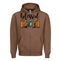 Chestnut blessed mom Zipper Hoodie - JahusDesignShop
