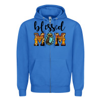 True Royal blessed mom Zipper Hoodie - JahusDesignShop