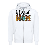 White blessed mom Zipper Hoodie - JahusDesignShop