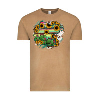 Vintage Camel Guanajuato sunflower serape map Vintage Tee - RanaPortraitStore
