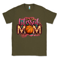 Army Green blessed basketball mom lightbulb letters Classic Tee - OliviaCreatesArt