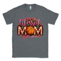 Charcoal Heather blessed basketball mom lightbulb letters Classic Tee - OliviaCreatesArt