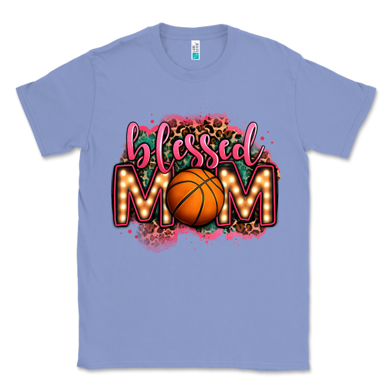 Blessed Basketball Mom Lightbulb Letters Classic Tee by OliviaCreatesArt | Teevron