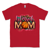 Red blessed basketball mom lightbulb letters Classic Tee - OliviaCreatesArt