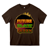 Chocolate Brown Future black queen Heavy Core Tee - HowdyJamesFarm