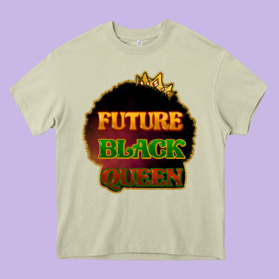 Future Black Queen Heavy Core Tee Designed By Howdyjamesfarm