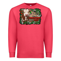 Cardinal all i want for christmas is a cow cowhide Premium Sweatshirt - RanaPortraitStore