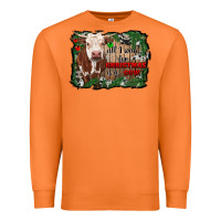 Carrot all i want for christmas is a cow cowhide Premium Sweatshirt - RanaPortraitStore