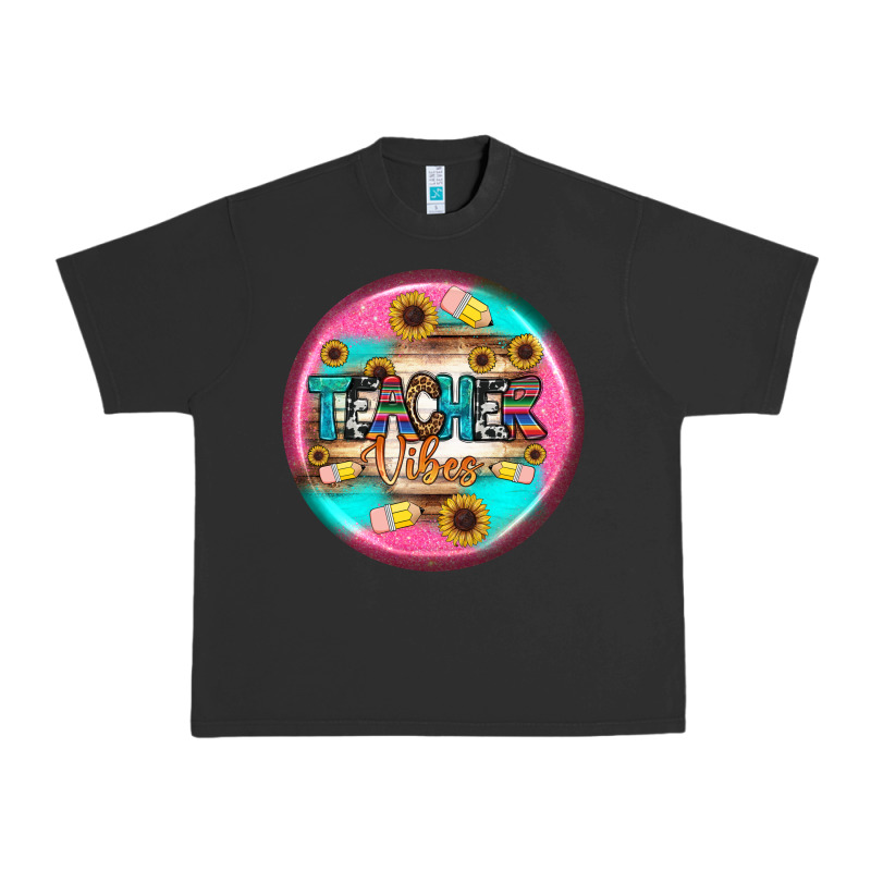 Teacher Vibe Earrings Urban Heavy Tee by BundleAndBundleShop | Teevron