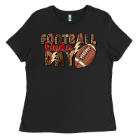 Black football kinda day Ladies Tee - FaDigitalArtStudio