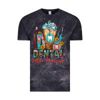 Cloud Black dental office manager cold drink frappe Vintage Tee - FaDigitalArtStudio